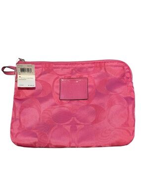 Coach Getaway Signature Nylon Pouch, NWT